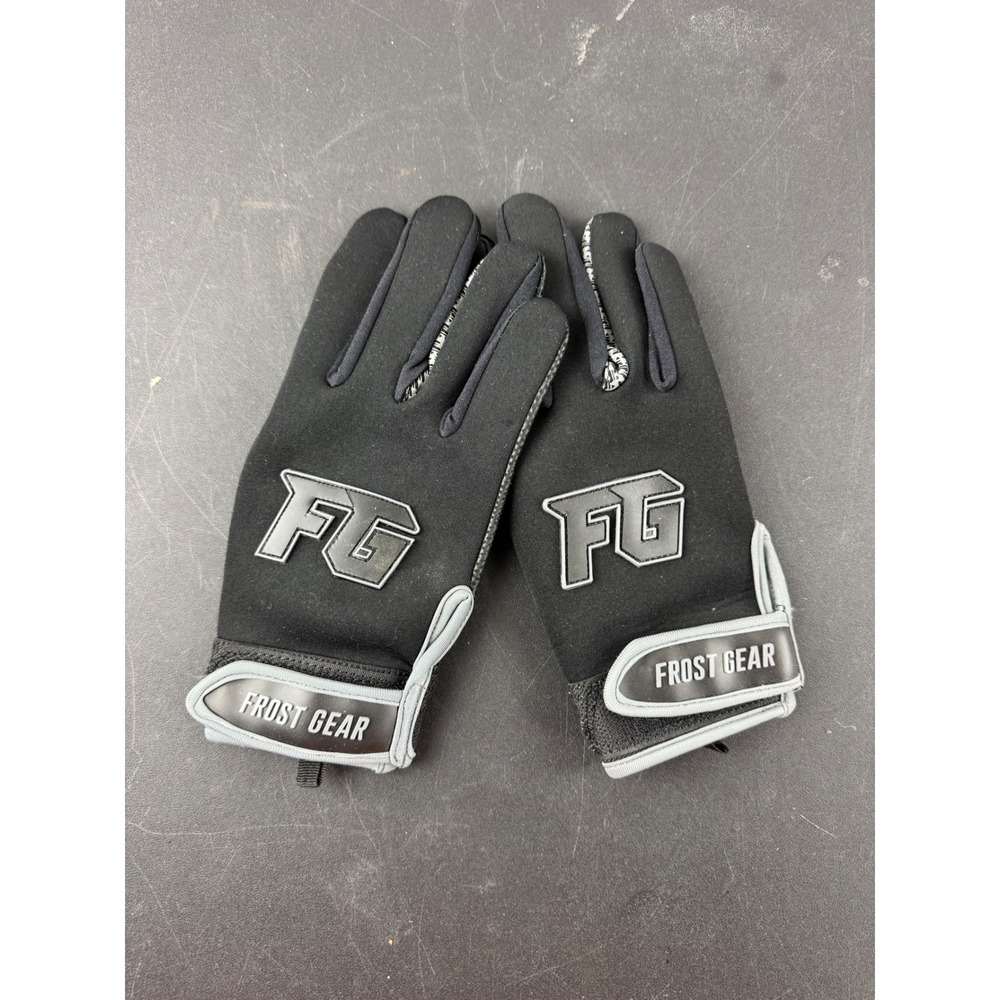 Frost Gear Cold Weather Baseball Batting Gloves Black Grey Mens Medium FG